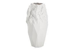 Ваза для цветов, 25,5 см, декоративная, фарфор P, белая, матовая, Текстура, Gloria - Home & Style фото 3