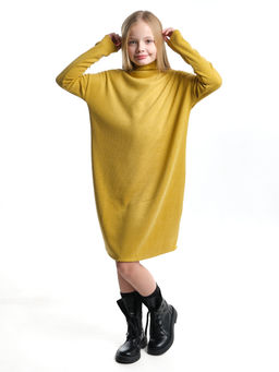 Платье для девочки UD 7849 горчичный - Mini maxi фото 9