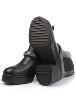 04-M904 987-31M-1 BLACK Ботинки зимние женские (натуральная кожа, натуральный мех) - Фабричный китай фото 15