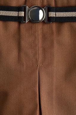 Falda pantal?n de sarga con cintur?n - H&m фото 4