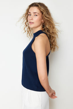 Antrasit Halter Yaka Basic Triko Bluz TWOSS24BZ00150 - Trendyolmilla фото 11