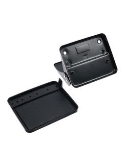 Дырокол 20л метал черный, с линейкой