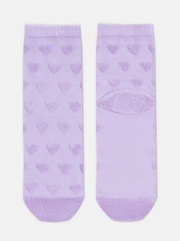 Цена за 2 пары. Носки Удлиненные CONTE COMFORT Махровые носки из хлопка с объемными рисунками сиреневый - Conte elegant фото 3