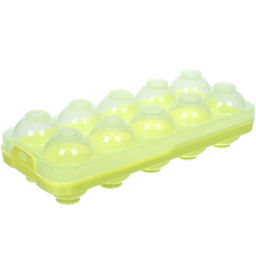 Цена за 2 шт. Контейнер для хранения яиц 10 шт с крышкой 25*11*7см, цвет микс