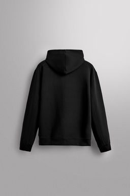 SUDADERA T?CNICA CREMALLERA CAPUCHA / Negro - Zara фото 8