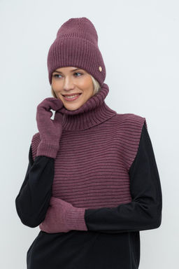 ЕВ 28001/24ш/светлая слива шарф-манишка жен