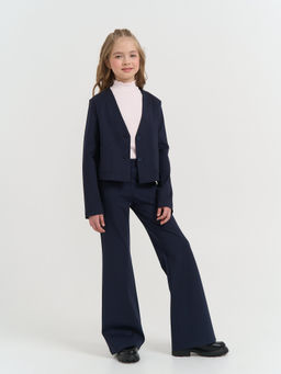 Брюки клёш Синие для девочки 7+ - Bungly фото 8