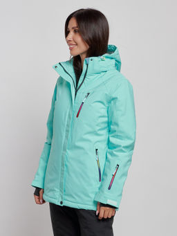 Горнолыжная куртка женская зимняя бирюзового цвета 3331Br - Chunmai фото 3