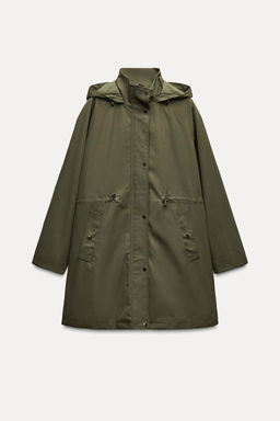 LONG TECHNICAL FABRIC JACKET - Zara фото 6
