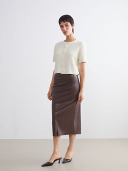 Bisiklet Yaka Ajurlu Kad?n Triko H?rka