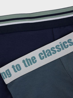 Трусы мужские боксеры мультипак (2 шт.) в синих оттенках глубокий синий +темный сланец3 411215-2 - Mark formelle фото 7