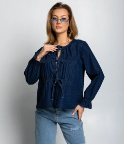 Блуза #КТ73555, синий