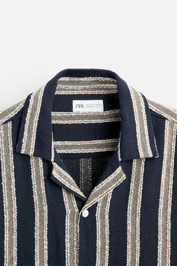 STRIPED TEXTURED SHIRT - Zara фото 8