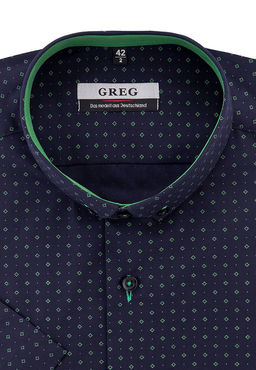 Сорочка мужская короткий рукав GREG 243/109/1286/Z/b/1