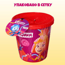 Цена за 2 шт. Ведро детское для игры с песком, Фиксики, пластик, 1 л - Соломон фото 4