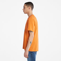 Футболка Timberland T-Shirt Kennebec River Tree Logo Regular оранжевая фото 2