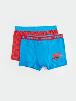 Spiderman Bask?l? Pamuklu Erkek ?ocuk Boxer 2li