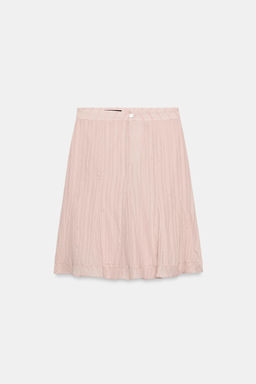 FALDA MIDI GODETS / Rosa empolvado - Zara фото 5
