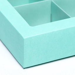 Цена за 2 шт. Коробка для 4 конфеты, мятный, 12.5×12.5×3.5 см