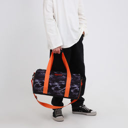 Сумка детская спортивная для мальчика «Камуфляж», 40×20×20 см, отдел на молнии, чёрная