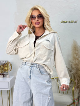 Женская вельветовая рубашка - Bruno фото 4