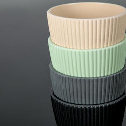 Кашпо для цветов «Рифф», пластик, 450 мл, МИКС