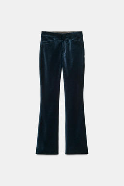 FLARE VELVET TROUSERS ZW COLLECTION - Zara фото 6