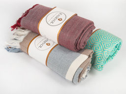 Плед п/ш декоративный 23СП182С-ДЯ в/рул 155*220 "Ромбы" цв. шоколад (1-3)