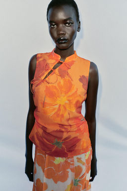 TOP ESTAMPADO LAZOS / Multicolor - Zara фото 2