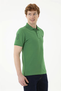 Мужская зеленая базовая футболка - U.s. polo assn фото 3