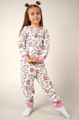 Пижама из футера с начесом для девочки Happyfox