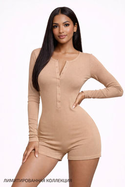 4307 БЕЖЕВЫЙ КОМБИНЕЗОН