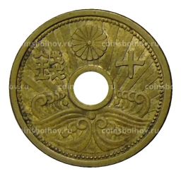 Монета 10 сен 1939 года Япония