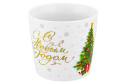 Кружка 380 мл 13*9,7*9 см Праздничная ель с золотом NEW BONE CHINA - Elan gallery фото 7