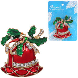 Цена за 3 шт. Брошь "Best Podarok - Звездный Перезвон", 4*3.5см