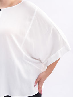 Блузка с коротким рукавом BL16404WHT04 - Артесса фото 5