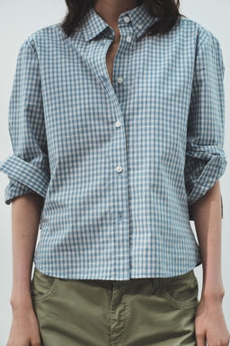 OVERSIZE STRIPED POPLIN SHIRT - Zara фото 13