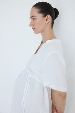 MAMA Vestido tunica en mezcla de lino - H&m фото 4