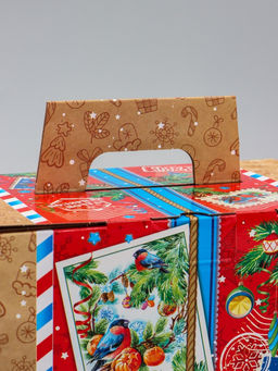 Цена за 5 шт. Коробка подарочная новогодняя «Почта» 27×14.5×16 см