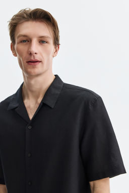 Camisa resort en mezcla de lino Relaxed Fit - H&m фото 10