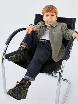 Beli Lastikli Basic Erkek Bebek Jean Pantolon