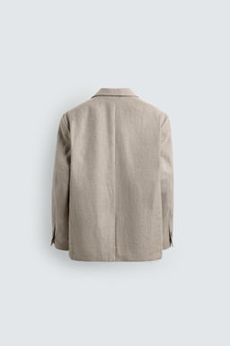 BLAZER RELAXED FIT TRAJE ALGOD?N - LINO / Arena - Zara фото 8