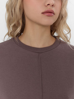 Комплект женский коричневый: джемпер и брюки - Mark formelle фото 7