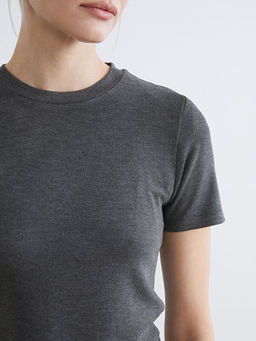 Bisiklet Yaka Kad?n Ti??rt