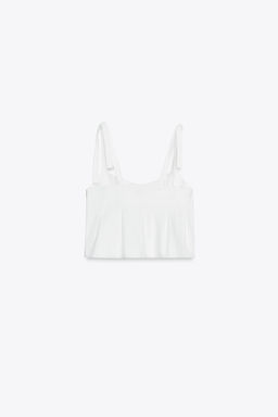 Z1975 DENIM STRAPPY TOP - Zara фото 8