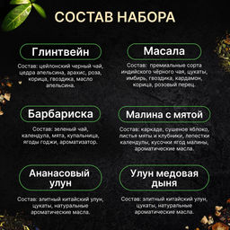 Набор из 12 банок с чаями GreenFormula  фото 3
