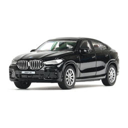Машина металл BMW X6 10,5 см, (черный) инерц, в коробке