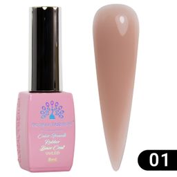 Цветная френч база для гель лака Global Fashion, Color French Base Coat 8 мл, 01  фото 4