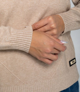 Джемпер #КТ8066, бежевый