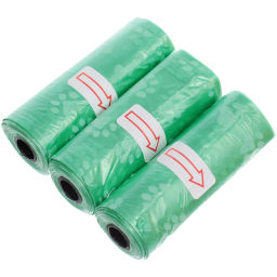 Цена за 6 шт. Пакеты для уборки за собакой в наборе 3шт, цвет зеленый Ultramarine (15 пакетиков одном рулончике)